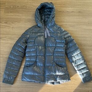 Lululemon Shiny Blue Gray Light Puffer Jacket